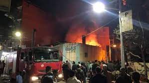 وكيل النيابة يستمع للشهود في حريق مخبز دار السلام بعد ارتفاع الضحايا لـ 4 أشخاص