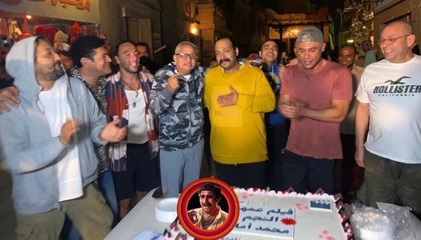 محمد إمام وأحمد السبكي يحتفلون بعيد ميلاد محمد ثروت