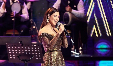 إطلالة نانسي عجرم في حفلها الغنائي بتونس