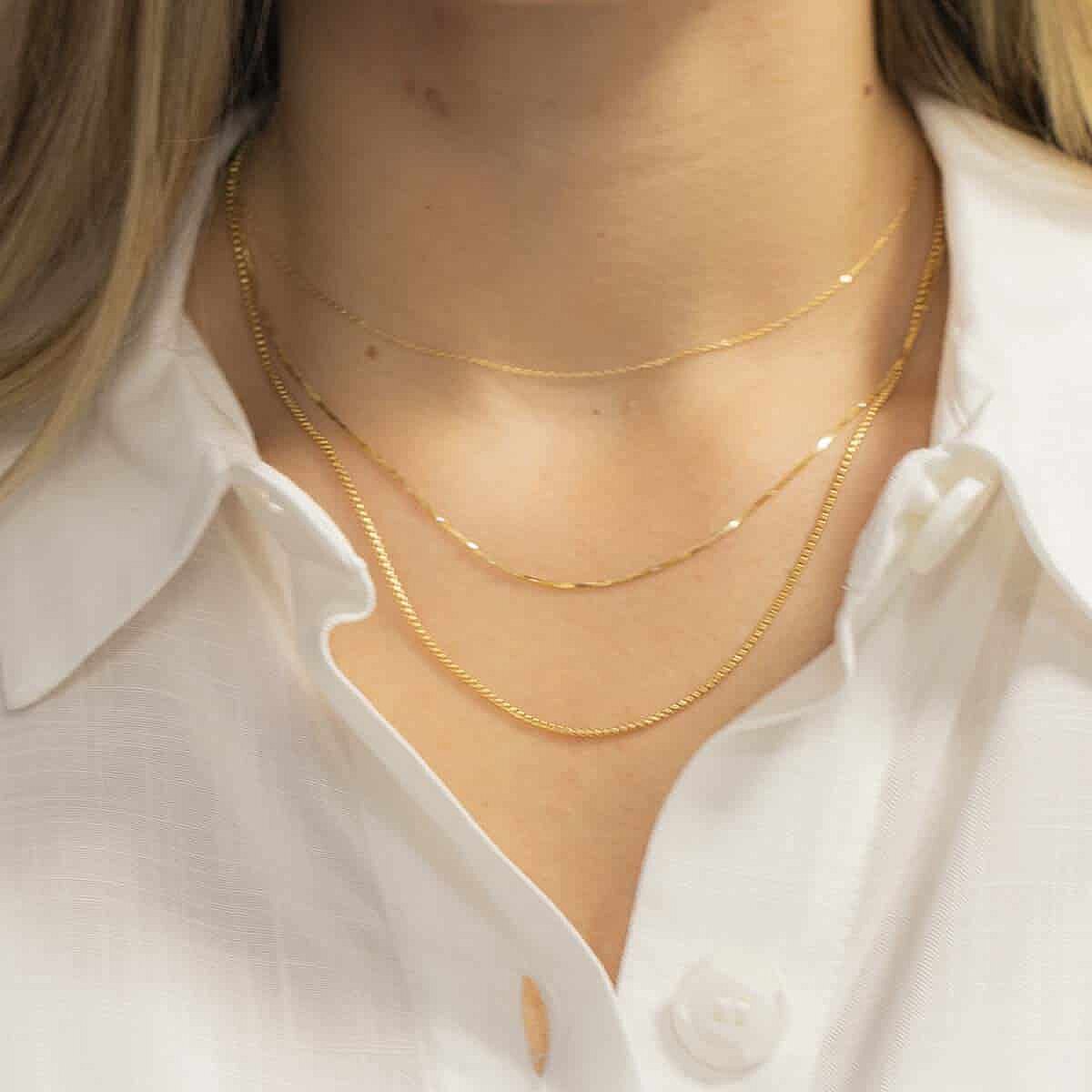 Types of Gold Chain Necklaces Designs for Women